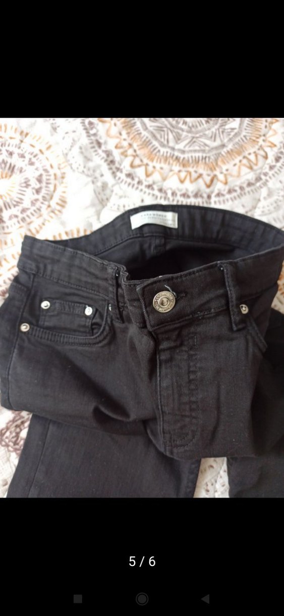 Zara premium 34 beden siyah likralı yeni boy 90 bel 35 cm tek - Görsel 4