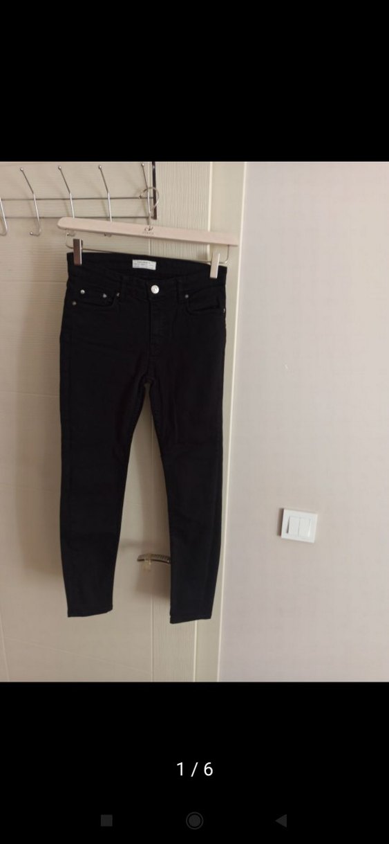 Zara premium 34 beden siyah likralı yeni boy 90 bel 35 cm tek - Görsel 5