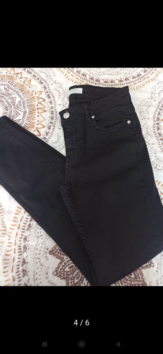 Zara premium 34 beden siyah likralı yeni boy 90 bel 35 cm tek - Görsel 3