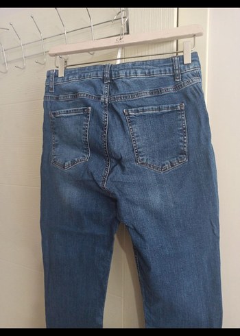 kot pantolon Jeans 32/32 koton bel38 boy 88 likralı yüksek bel - Görsel 4