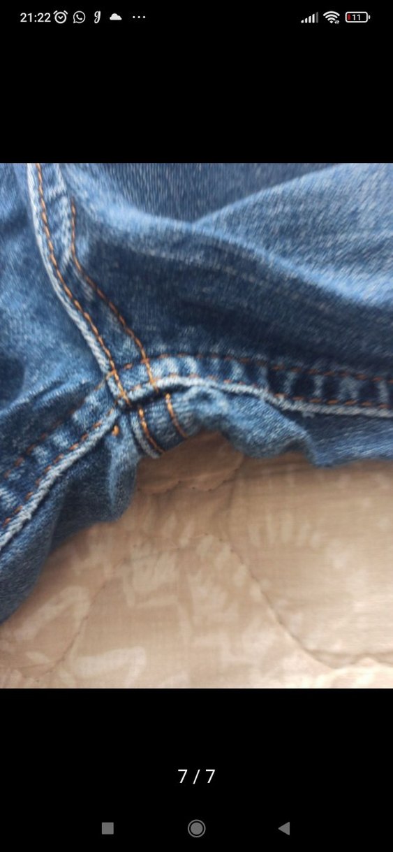 kot pantolon Jeans 32/32 koton bel38 boy 88 likralı yüksek bel - Görsel 5