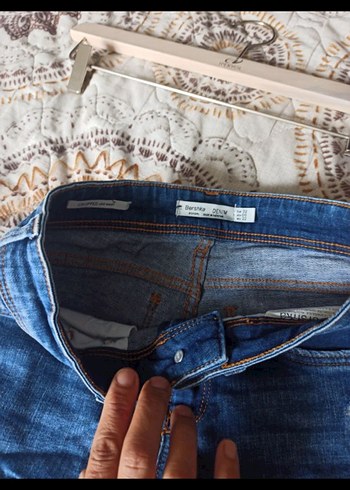 Bershka denim kot pantolon 32 beden sorunsuz Bershka 32 bel - Görsel 3