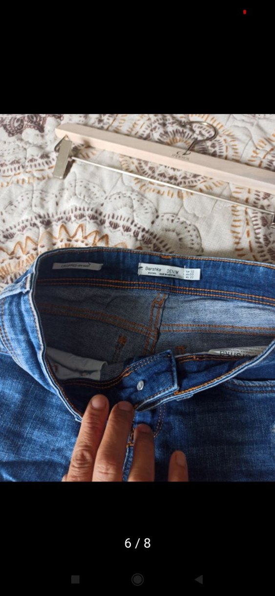 Bershka denim kot pantolon 32 beden sorunsuz Bershka 32 bel - Görsel 3