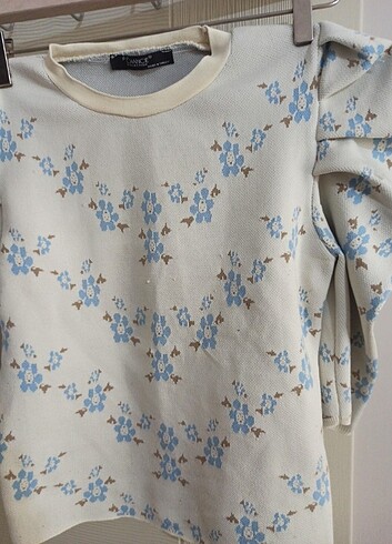 Chanel bluz t-shirt kazak krop kol aksesuar S/M 