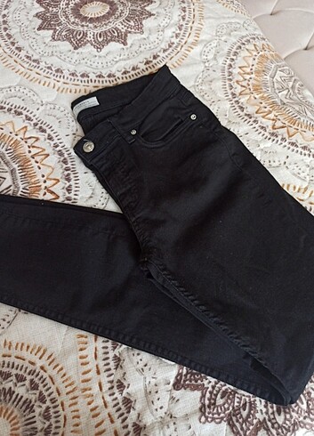 xs Beden siyah Renk kot pantolon jeans 34 zara premium