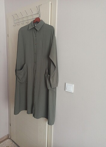 Little Blue Lamb tunik kap uzun gömlek giy çik lamelif 42