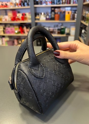 Vakko Mini Siyah Deri Kadın El Çantası - Görsel 4