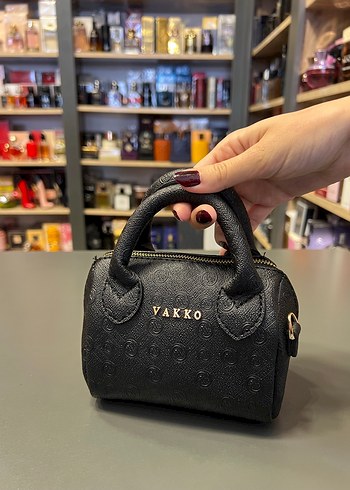 Vakko Mini Siyah Deri Kadın El Çantası - Görsel 5