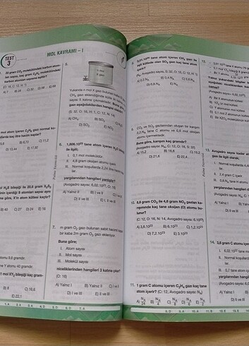 Palme yayınları kimya test kitabı  - Görsel 7
