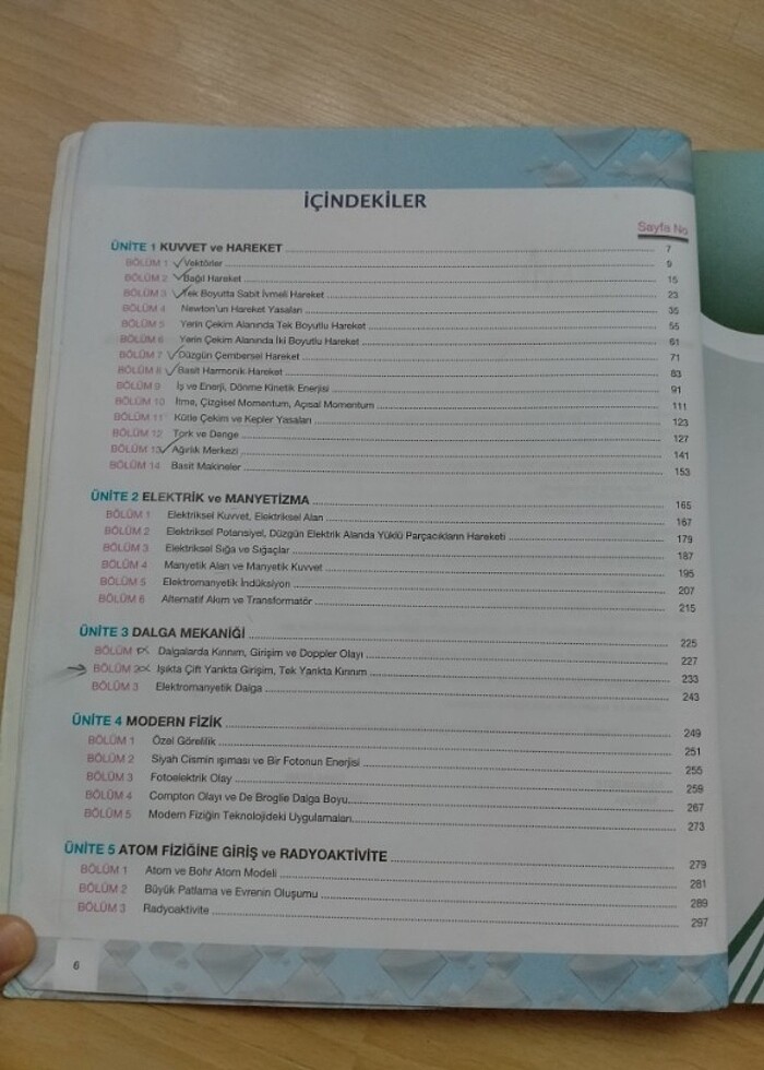 Palme yayınları Fizik Test kitabı  - Görsel 3