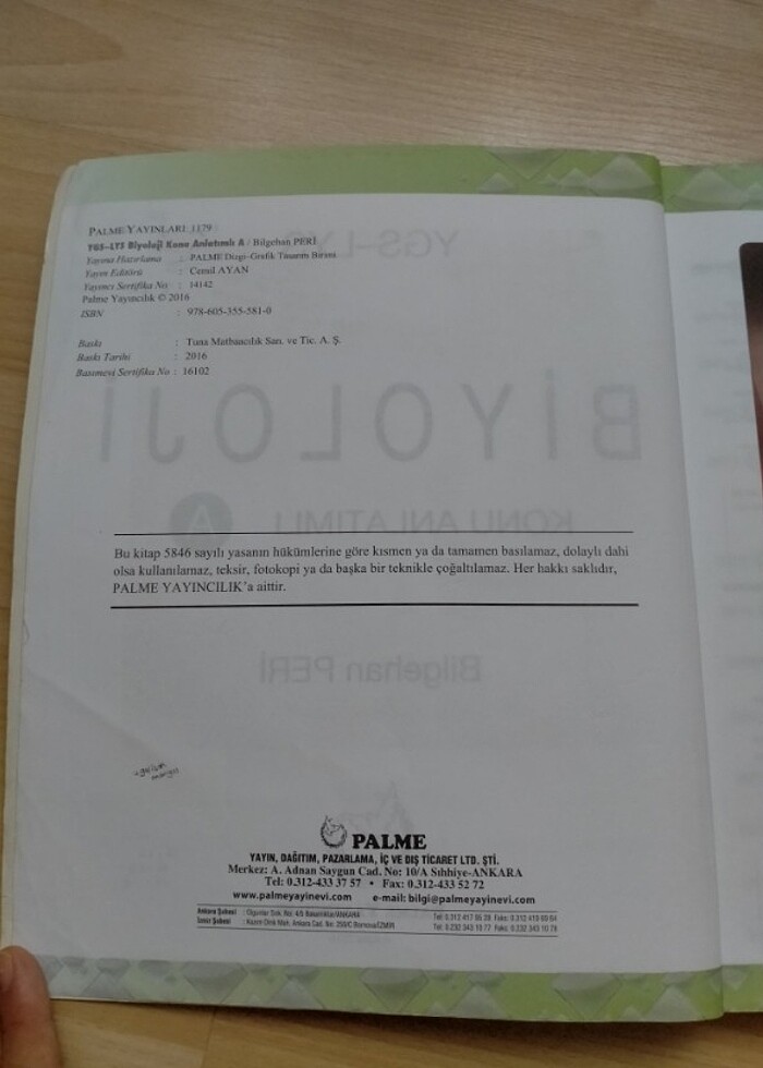 Palme yayınları Test kitabı  - Görsel 2