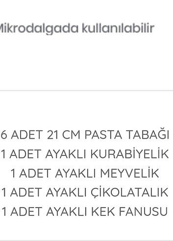 Diğer Pasta ve ikram seti 