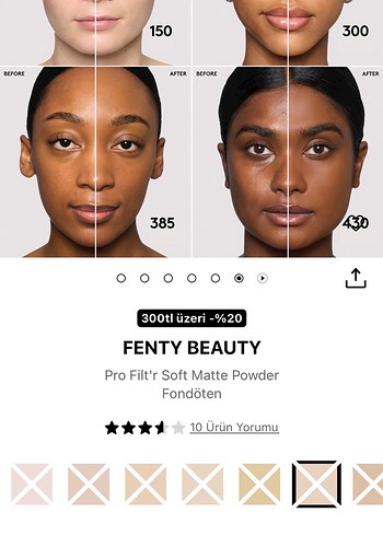 Fenty Beauty Pro Filt'r Soft Matte Pudra - Görsel 2
