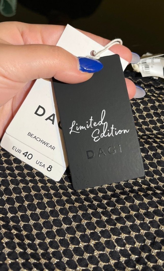 Zincir Detaylı Siyah Yılan Desenli yüksek bel Bikini Altı - Görsel 4