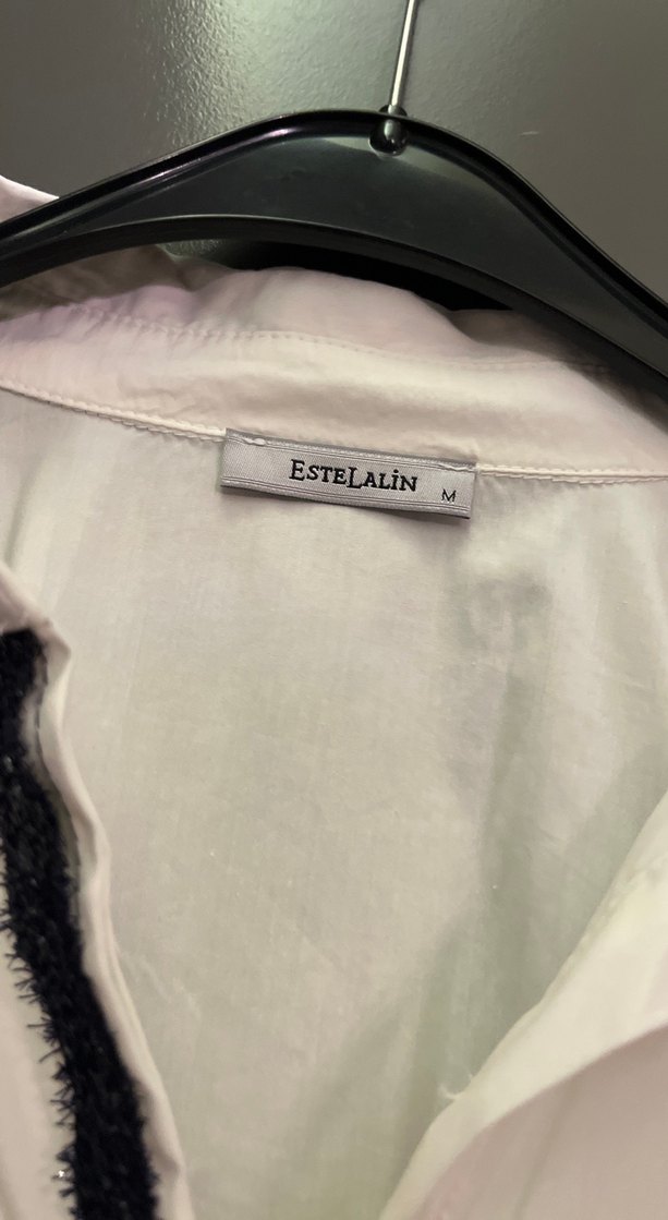 Kadın Beyaz Uzun Kollu Nakışlı Gömlek - Görsel 2