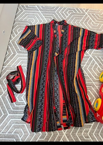 LC Waikiki Uzun Desenli Bohem Kadın Kimono