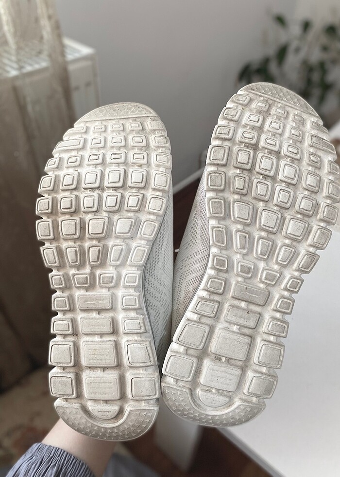 Skechers graceful beyaz spor ayakkabı - Görsel 5