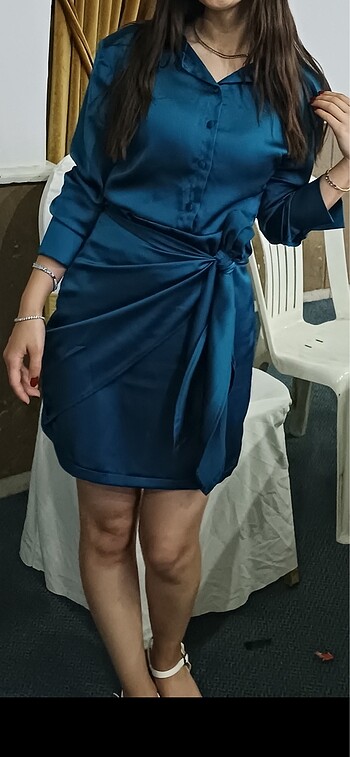 s Beden Kadife elbise