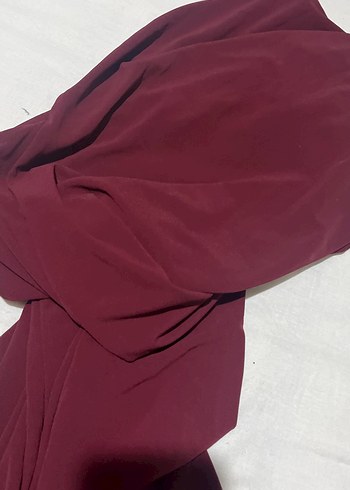 Bordo Uzun abiye Elbisesi - Görsel 3