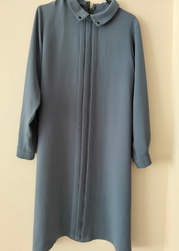 Gri Uzun Kollu Kadın Tunik - Görsel 2