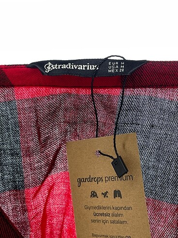 m Beden kırmızı Renk Stradivarius Bluz %70 İndirimli.