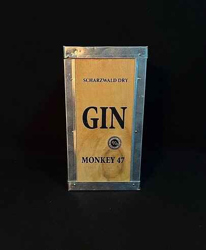  Beden camel Renk Ahşap gin kutusu
