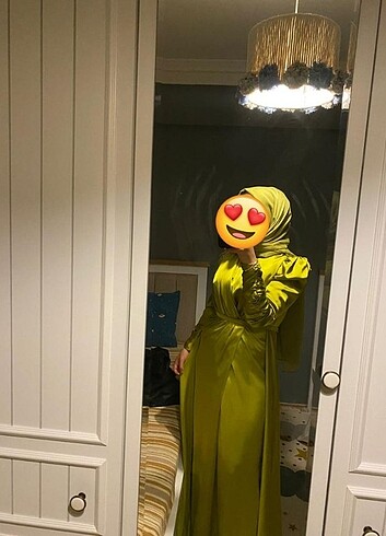 42 Beden yeşil Renk Kenzo abiye