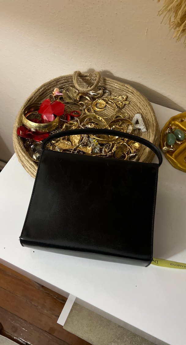 Klasik Siyah Deri Kadın Çanta - Görsel 2