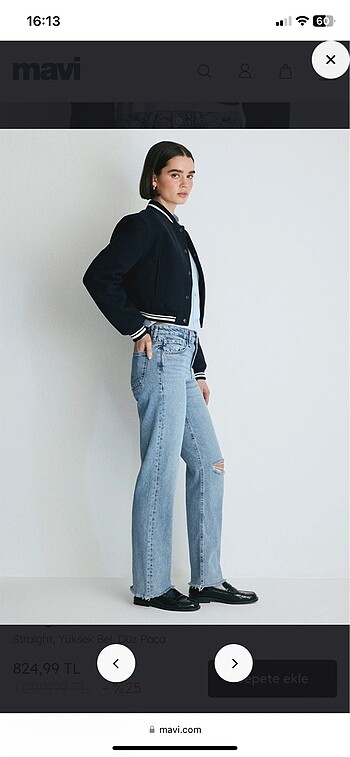 34 Beden Mavi jean