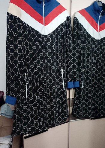 Fermuarlı Çok Renkli Tunik elbise