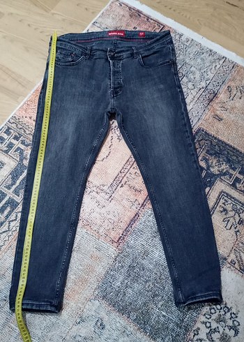 füme i Regular Fit Street Style Erkek Kot Pantolon