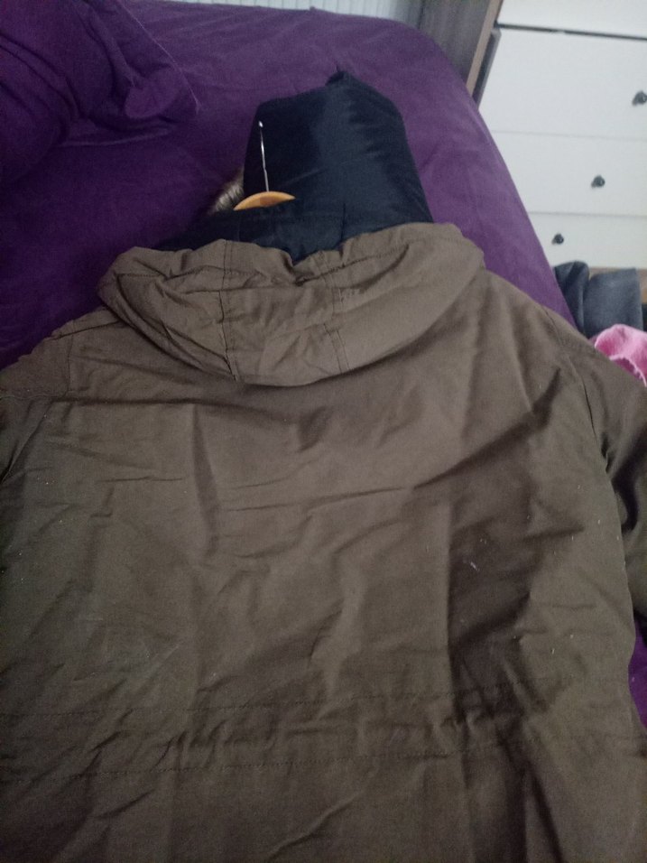 Gri Düğmeli Erkek Midi Mont - Görsel 3