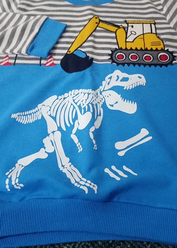 Erkek Çocuk Renkli Baskılı Sweatshirt - Görsel 4