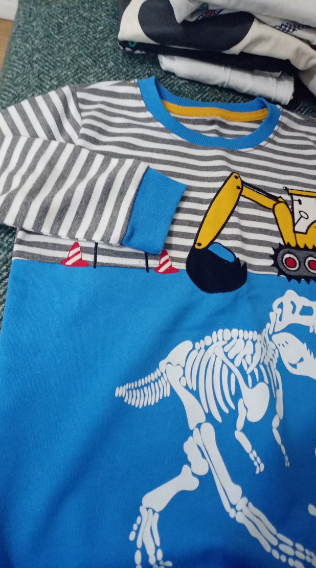 Erkek Çocuk Renkli Baskılı Sweatshirt - Görsel 5