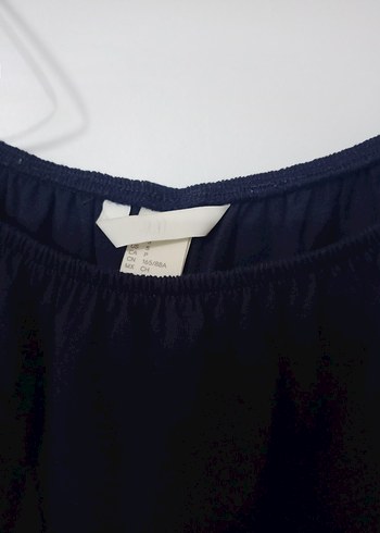 Lacivert Dantelli penye Bluz - Görsel 4