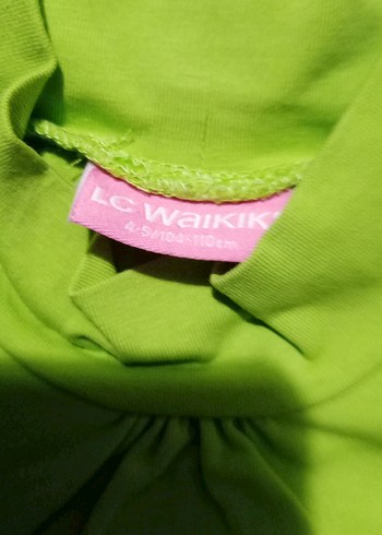 Kız Çocuk Yeşil Baskılı Uzun Kollu Tişört - Görsel 3