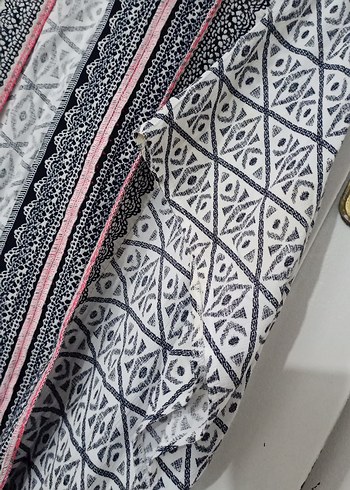 Gri Nakışlı Uzun Bohem Kadın Kimono - Görsel 5