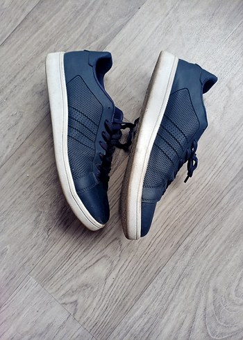 Lacivert Bağcıklı Erkek Sneakers - Görsel 8