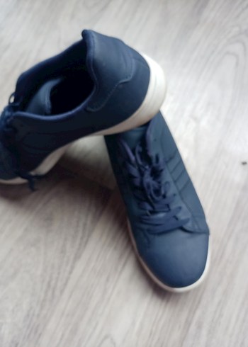 Lacivert Bağcıklı Erkek Sneakers - Görsel 7