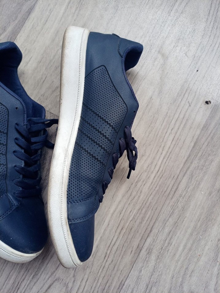 Lacivert Bağcıklı Erkek Sneakers - Görsel 2