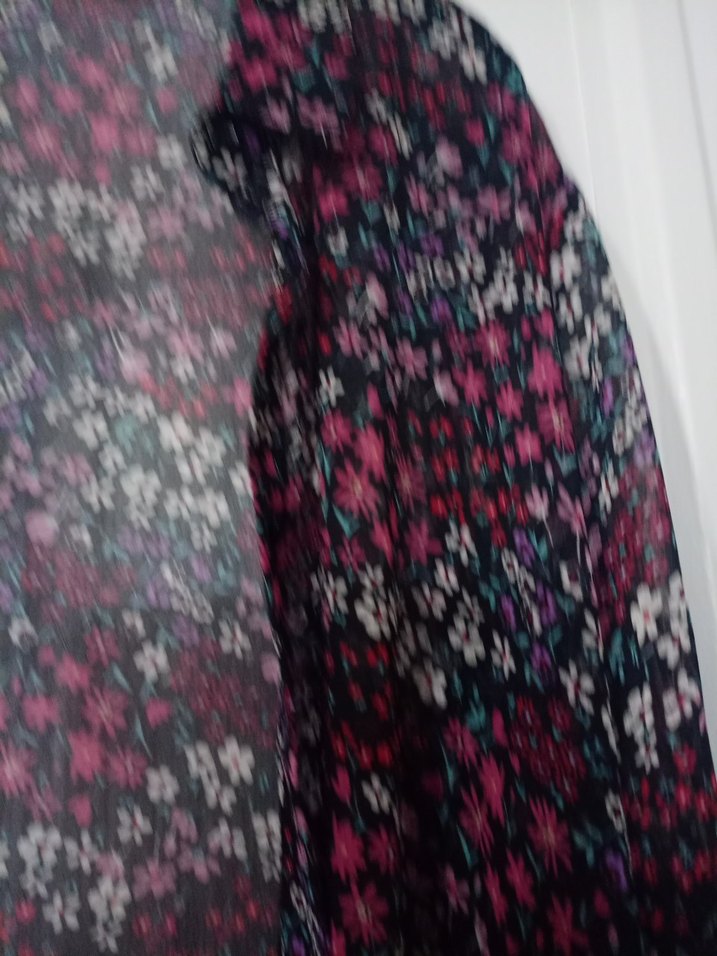 Uzun Mor Bohem Kadın Kimono - Görsel 3