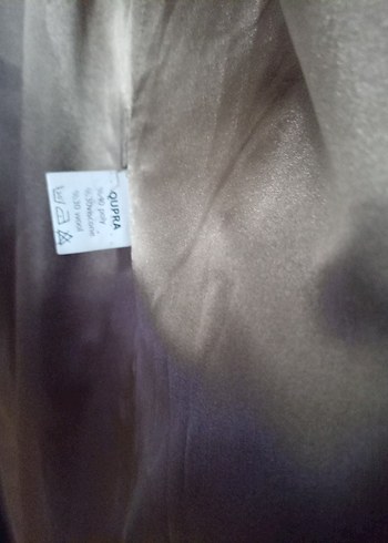 Bej Kemerli Uzun kaşe Kadın Kaban - Görsel 5