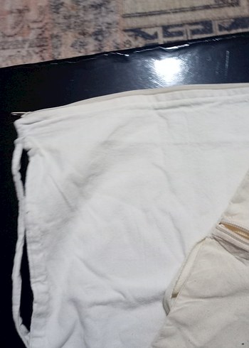 Beyaz Kadın Çanta Fermuarlı Minimalist - Görsel 4