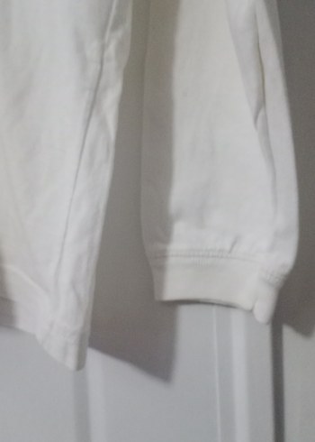 Düğmeli Beyaz Kadın Uzun Kollu Gömlek - Görsel 4