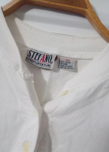 Düğmeli Beyaz Kadın Uzun Kollu Gömlek - Görsel 2