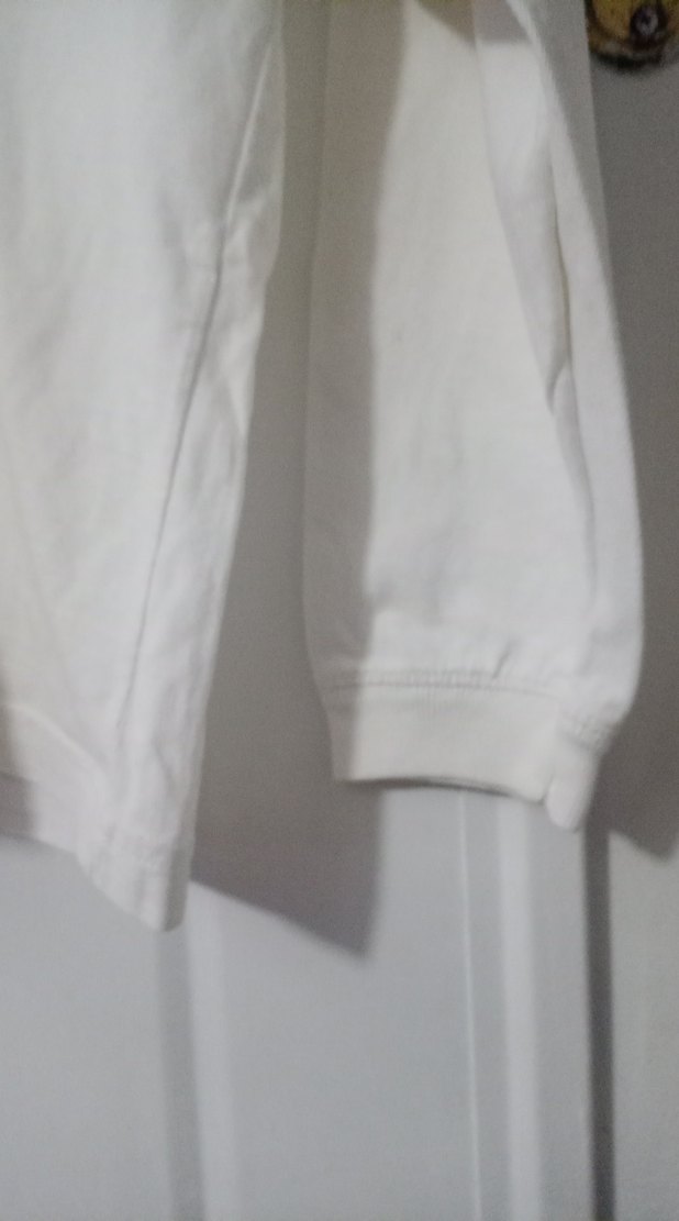 Düğmeli Beyaz Kadın Uzun Kollu Gömlek - Görsel 4