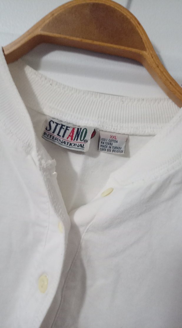 Düğmeli Beyaz Kadın Uzun Kollu Gömlek - Görsel 2