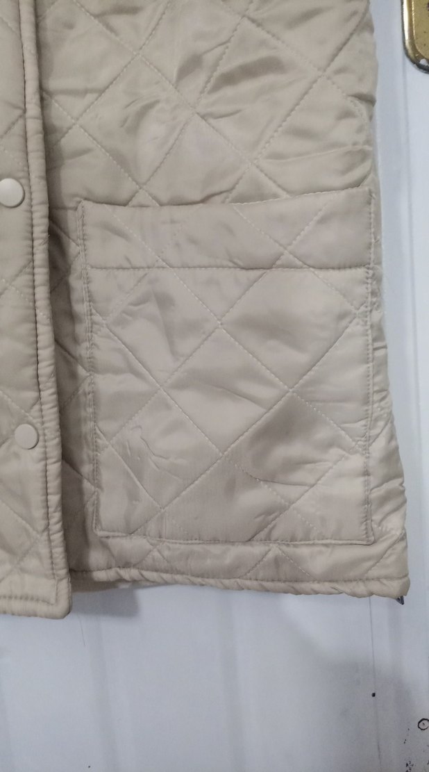 Düğmeli fermuarlı Bej  Kolsuz Kadın Yelek - Görsel 5