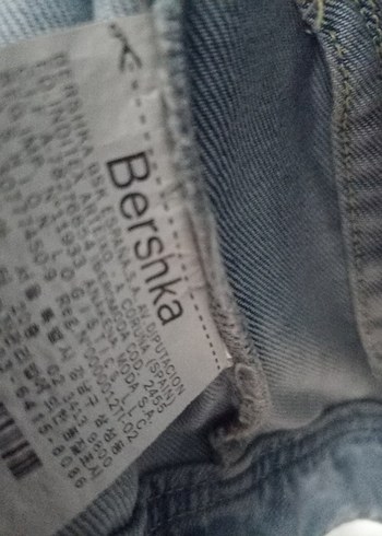 Mavi Bağlama Desenli Kadın Denim Ceket - Görsel 4