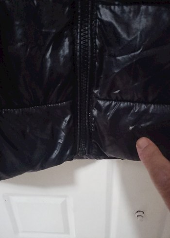 Siyah Fermuarlı Kadın şişme mont - Görsel 3